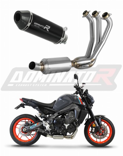 Yamaha MT 09 2021 - 2023 Low Level EX Teljes rendszer Leömlő kipufogó HP3 FEKETE dob + dB killer medium