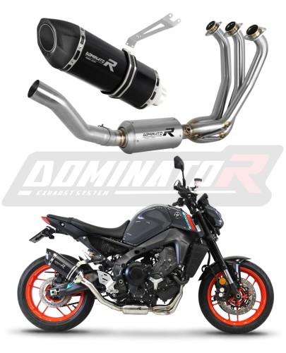 Yamaha MT 09 2021 - 2023 EX Full system Leömlő Kipufogó Dob HP5 BLACK + dB killer medium