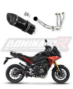 Yamaha MT 09 TRACER 900 2015 - 2020 Teljes rendszer Kipufogó leömlő Dob HP5 BLACK + közepes dB killer