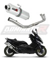 teljes DOMINATOR kipufogórendszer Ovális dobbal, amely illeszkedik a Yamaha T-MAX 500 2008 - 2011 motorkerékpárhoz 6