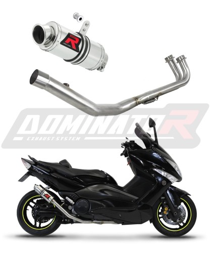 complete exhaust system with muffler DOMINATOR Full System GP1 fits the motorcycle Yamaha T MAX 500 2008   2011 6