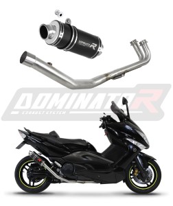 Yamaha T-MAX 500 2008 - 2011 Full System Kipufogócsonk Kipufogódob GP1 FEKETE + dB killer közepes