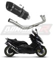 complete exhaust system with muffler DOMINATOR Full System HP1 BLACK fits the motorcycle Yamaha T MAX 500 2008   2011 6