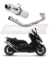 teljes kipufogórendszer DOMINATOR kerek kipufogódobbal a Yamaha T-MAX 500 2008 - 2011 motorkerékpárhoz 6