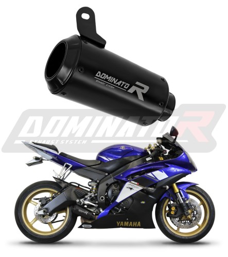 exhaust muffler DOMINATOR GPS BLACK fits the motorcycle Yamaha YZF R6 2006   2016 6