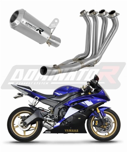 Yamaha YZF R6 2006 - 2016 Teljes rendszer Kipufogó leömlő GPS kipufogódob + dB killer közepes