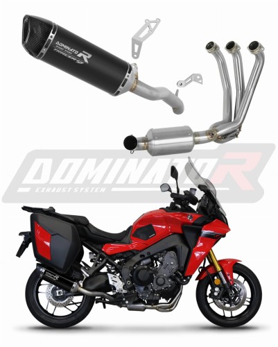 Yamaha Tracer 9 / GT 2021 - 2024 Teljes rendszer Leömlő kipufogó Hangtompító HP6 BLACK EX + dB killer medium