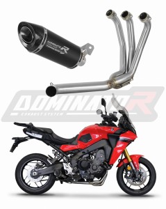 Yamaha Tracer 9 / GT 2021 - 2023 Full Exhaust System Collector Silencer HP8 BLACK + dB killer medium