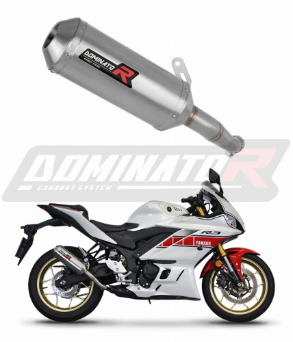 exhaust muffler DOMINATOR OV G2 fits the motorcycle Yamaha YZF R3 2019   2024 6