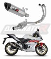 complete exhaust system with muffler DOMINATOR Full System HP8 fits the motorcycle Yamaha YZF R3 2019   2024 6