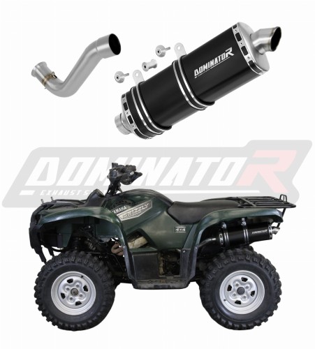 exhaust muffler DOMINATOR P7 BLACK fits the motorcycle Yamaha YFM 700 GRIZZLY 2007   2015 8