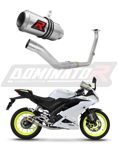 complete exhaust system with muffler DOMINATOR Full System GP fits the motorcycle Yamaha YZF R125 2021   2023 6