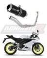 complete exhaust system with muffler DOMINATOR Full System GP BLACK fits the motorcycle Yamaha YZF R125 2021   2023 6