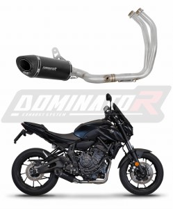 Yamaha MT 07 2021 - 2024 Full system Kipufogó leömlő Dob HP8 BLACK + dB killer