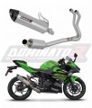 complete exhaust system with muffler DOMINATOR Full System HP8 fits the motorcycle Kawasaki NINJA 400 2018   2022 7