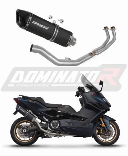 teljes DOMINATOR kipufogórendszer HP6 FEKETE kipufogódobbal Yamaha XP 560 T-MAX 2020 - 2024 motorkerékpárhoz 6