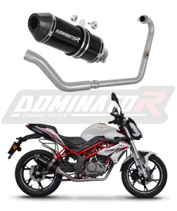 Benelli BN 125 2018 - 2023 Teljes rendszer Kipufogó leömlő HP3 BLACK dob + dB killer