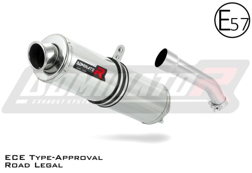 exhaust muffler DOMINATOR homologated road legal ROUND fits the motorcycle Kawasaki ZX10R 2004   2005 3