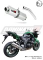 exhaust muffler DOMINATOR homologated road legal oval fits the motorcycle Kawasaki Z750 2007   2012 5