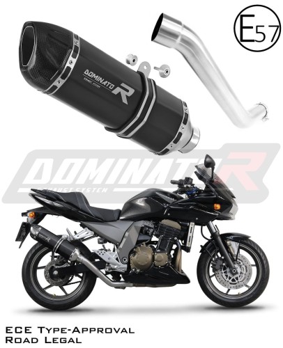 DOMINATOR kipufogó dob Homologizált HP1 FEKETE Kawasaki Z750 2004 - 2006 motorkerékpárhoz 6