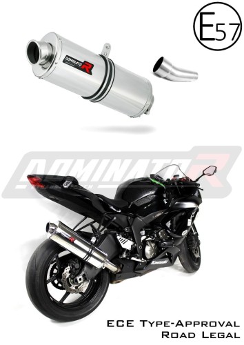 wydech tłumik DOMINATOR Homologowany Owalny pasujący do motocykla Kawasaki ZX6R 636 2009 - 2020 5