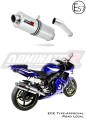 exhaust muffler DOMINATOR homologated road legal oval fits the motorcycle Yamaha YZF R6 1999   2002 3