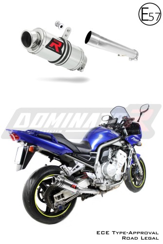 exhaust muffler DOMINATOR homologated road legal GP1 fits the motorcycle Yamaha FZS FAZER 1000 2001   2005 5
