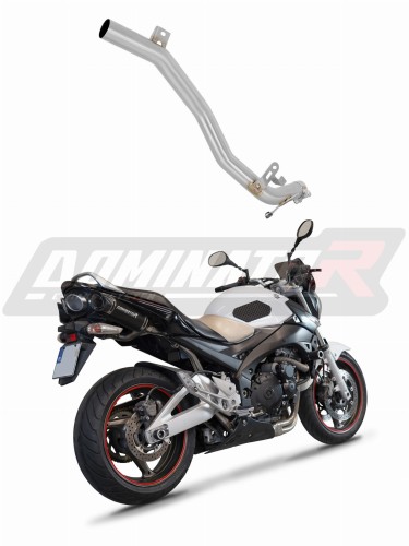 decat mid muffler DOMINATOR Mid Pipe fits the motorcycle GSR 600 2006   2011