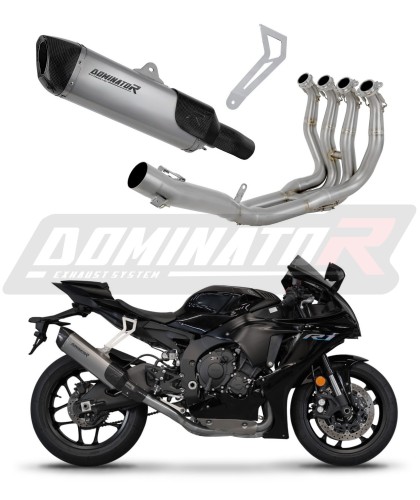 komplett DOMINATOR HP6 Titán Full System kipufogórendszer, amely illeszkedik a YZF R1 1000 RN65 2020 - 2024 motorkerékpárhoz