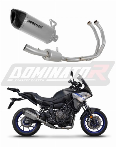 kompletny układ wydechowy z tłumikiem DOMINATOR Full System Tytanowy HP6 pasujący do motocykla Yamaha Tracer 7 / GT 2020 - 2024