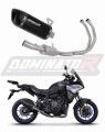 complete exhaust system with muffler DOMINATOR Full System HP6 BLACK fits the motorcycle Yamaha Tracer 7 / GT 2020   2024