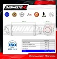 complete exhaust system with muffler DOMINATOR Full System HP8 fits the motorcycle Kawasaki Z400 2018   2023 2