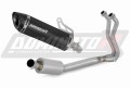 teljes DOMINATOR kipufogórendszer HP8 FEKETE dobbal, Kawasaki Z400 2018 - 2023 motorkerékpárhoz
