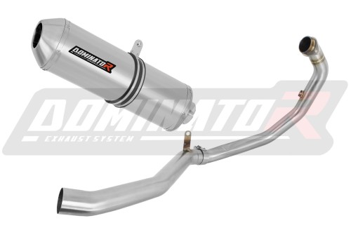 komplett DOMINATOR kipufogórendszer OVR dobbal, amely illeszkedik a KTM 390 Adventure 2020 - 2024 motorkerékpárhoz
