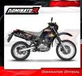 exhaust muffler DOMINATOR MX2 BLACK fits the motorcycle Suzuki DR 650 R / RU / S 1990   1995 4