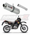 DOMINATOR Ovális kipufogó dob, amely illeszkedik a Suzuki DR 650 R / RU / S 1990 - 1995 motorkerékpárhoz