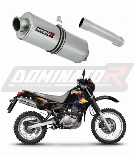DOMINATOR Ovális kipufogó dob, amely illeszkedik a Suzuki DR 650 R / RU / S 1990 - 1995 motorkerékpárhoz