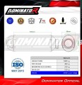 exhaust muffler DOMINATOR MX2 fits to Suzuki DR 650 R / RU / S 1990  1995 6