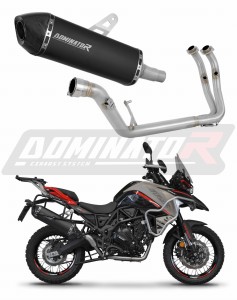 Benelli TRK 702 / TRK 702X 2023 - 2024 Teljes rendszer Kipufogócsonk Kipufogó HP7 BLACK + dB killer