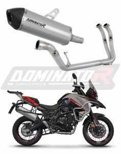 Benelli TRK 702 / TRK 702X 2023 - 2024 Teljes rendszer Kipufogó leömlő HP7 titán kipufogódob + dB killer