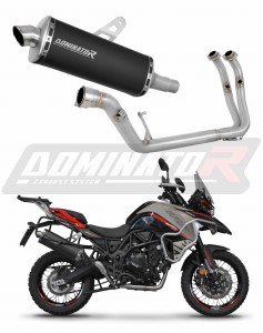 Benelli TRK 702 / TRK 702X 2023 - 2024 Teljes rendszer Kipufogócsonk Kipufogódob P7 BLACK + dB killer