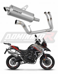 Benelli TRK 702 / TRK 702X 2023 - 2024 Teljes rendszer Kipufogó leömlő Titán dob P7 + dB killer