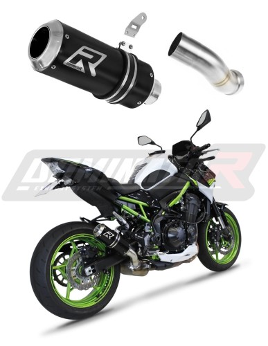 exhaust muffler DOMINATOR homologated road legal GP BLACK fits the motorcycle Kawasaki Z 900 A2 2020   2024