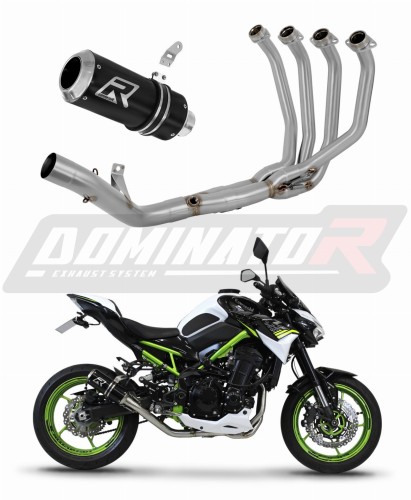 teljes DOMINATOR kipufogórendszer GP FEKETE dobbal a Kawasaki Z 900 A2 2020 - 2024 motorkerékpárhoz
