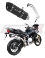 exhaust muffler DOMINATOR homologated road legal BLACK HP1 fits the motorcycle BMW F850GS Adventure 2016   2020