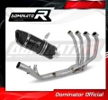 complete exhaust system with muffler DOMINATOR Full System HP6 BLACK fits the motorcycle Kawasaki Z 900 2017   2019 3