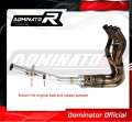DOMINATOR decat középdob összekötő cső Kawasaki Z 900 A2 2017 - 2019 motorkerékpárhoz 7