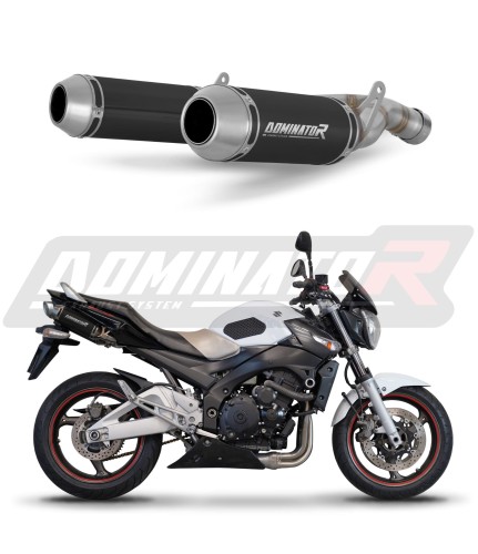 DOMINATOR OV G2 FEKETE kipufogó dob Suzuki GSR 600 2006 - 2011 motorkerékpárhoz