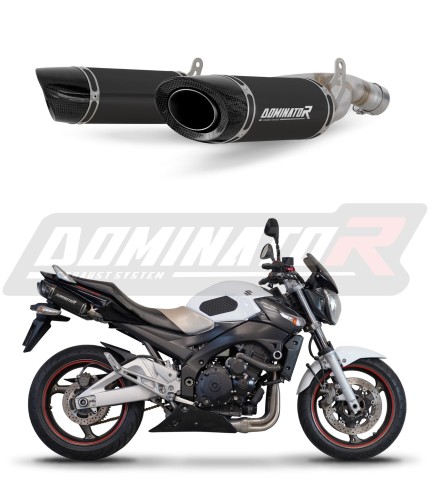 exhaust muffler DOMINATOR HP8 BLACK fits the motorcycle Suzuki GSR 600 2006   2011