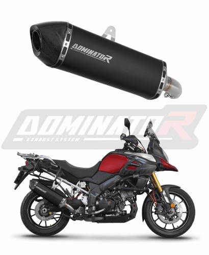 exhaust muffler DOMINATOR HP7 BLACK fits the motorcycle Suzuki DL 1000 V Strom 2014   2016